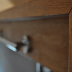 Beispiel für ein Badezimmer, bei dem Holz als Material verwendet wurde